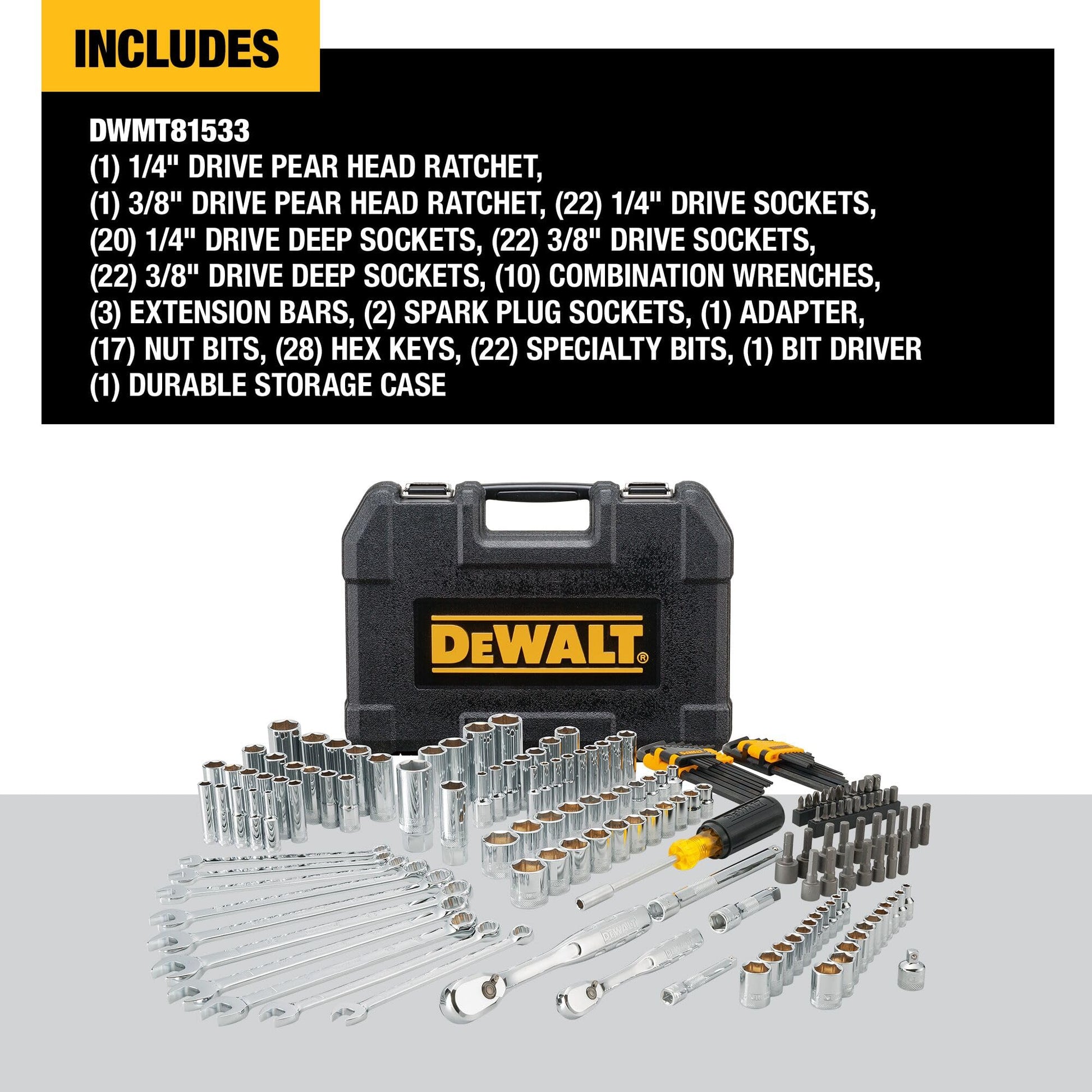 Dewalt - Juego de herramientas mecánicas