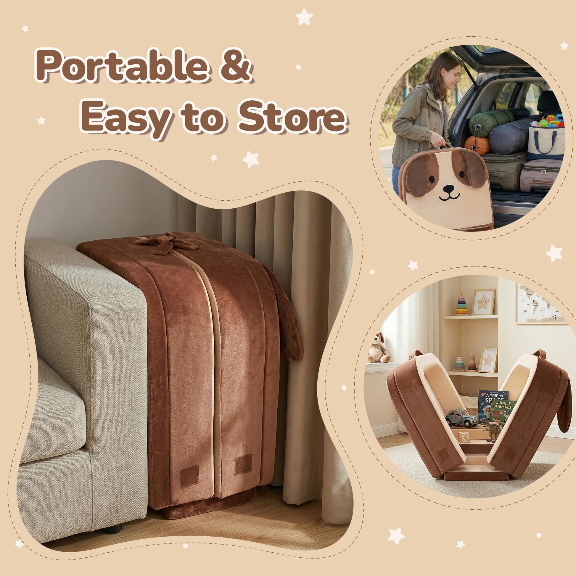 Zelladorra - Cama de viaje para niños, cama portátil para niños pequeños