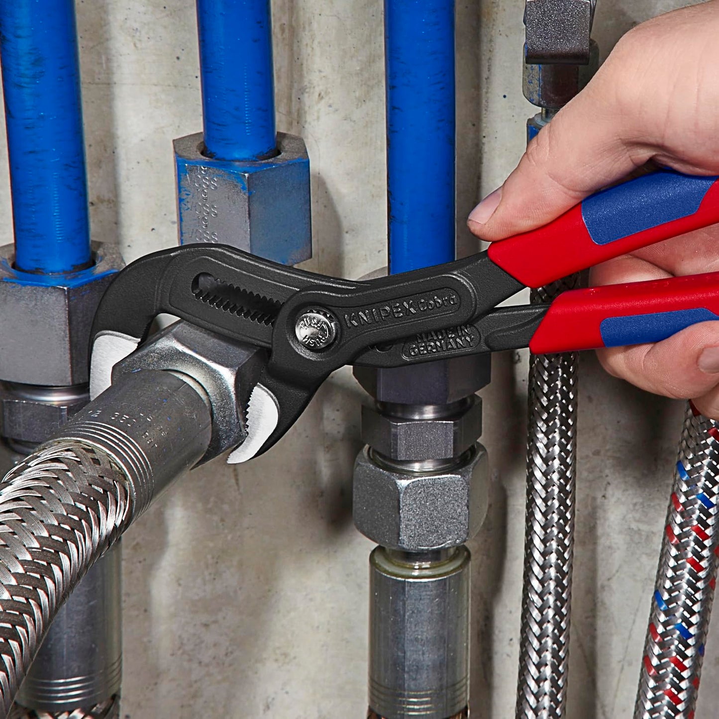 Knipex 8702250 25.4 cm Cobra alicates - agarre cómodo