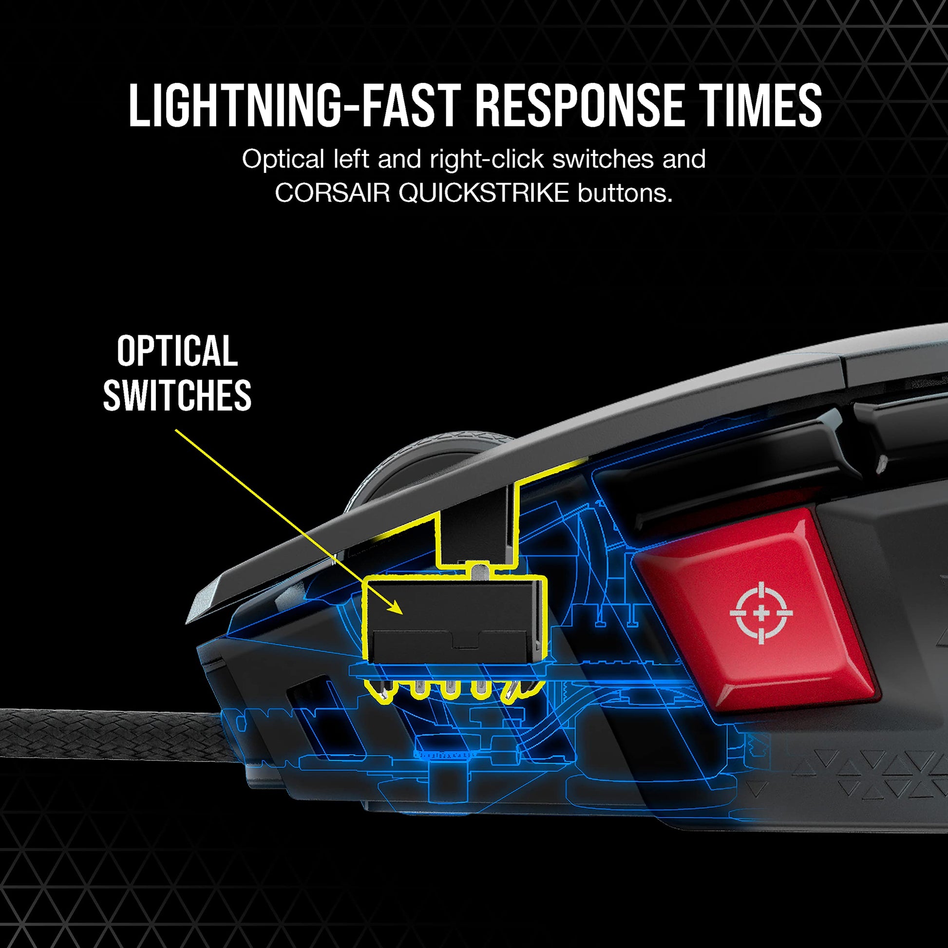 Corsair M65 RGB Ultra Ratón para Juegos FPS Personalizable - Sensor Óptico de 26.000 PPP Marksman, Conmutadores Ópticos, Hiperprocesamiento AXON, Control de Fusión de Sensores - Negro CH-9309411-NA2
