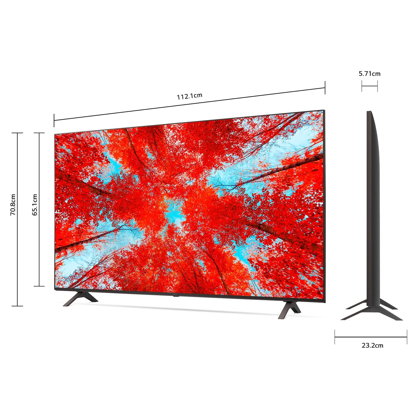 LG Pantalla UHD TV AI ThinQ 50" 4K Smart TV 50UQ9050PSC