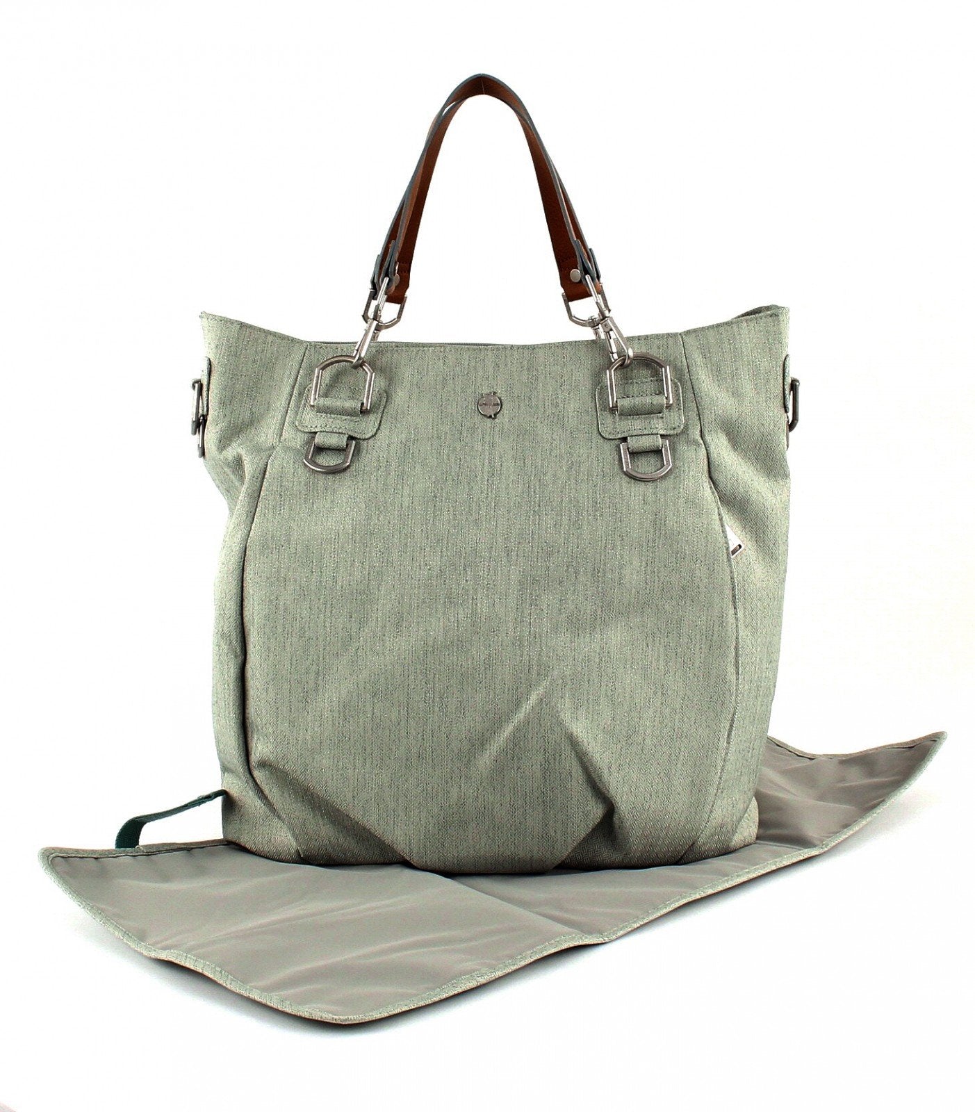 Lassig Lassig Green Label Mix 'n Match - Bolsa para pañales, color gris claro