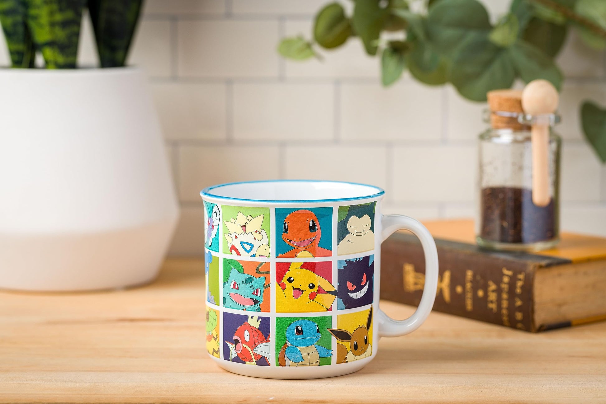 Taza de Cerámica Silver Buffalo Pokemon Pikachu Snorlax Charmander Squirtle y Más para Adultos