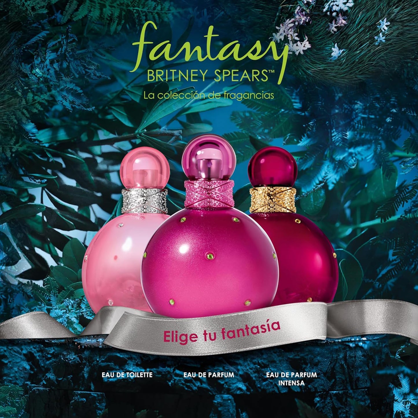 BRITNEY SPEARS - Fantasy Eau de Parfum Mujer 100 ml, Fragancia Floral Frutal Gourmand, Notas de Kiwi y Chocolate Blanco, Perfume Dulce y Seductor, Aroma Juvenil y Envolvente, Colonia Original