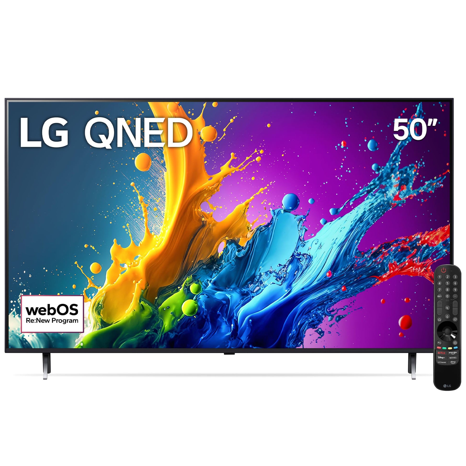 LG Pantalla QNED 50 Pulgadas 4K Smart TV 2024 ThinQ AI 50QNED80TSA