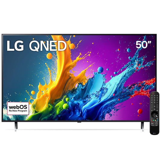 LG Pantalla QNED 50 Pulgadas 4K Smart TV 2024 ThinQ AI 50QNED80TSA
