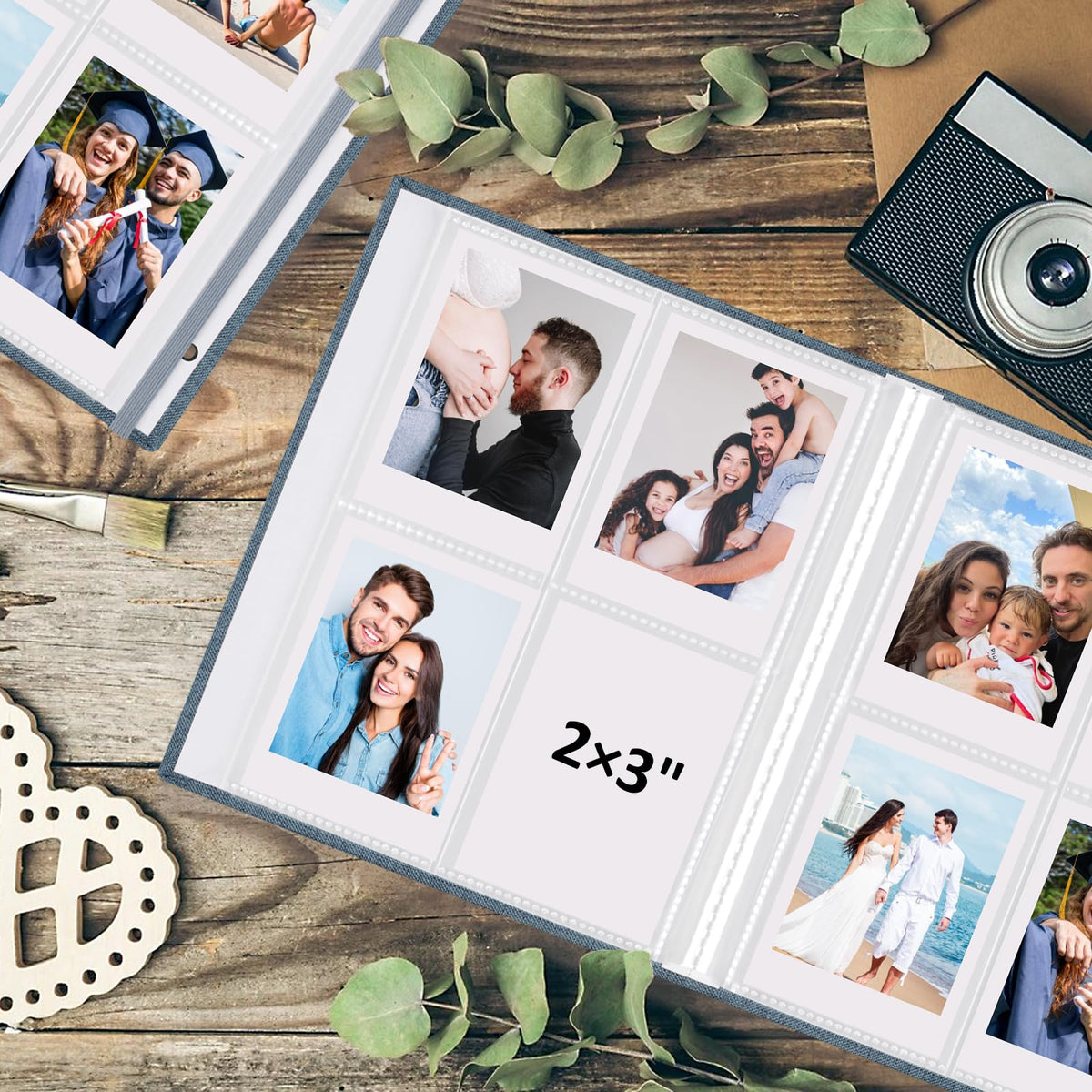 Álbum de Fotos Polaroid vivinin Azul, Pack de 2 Unidades