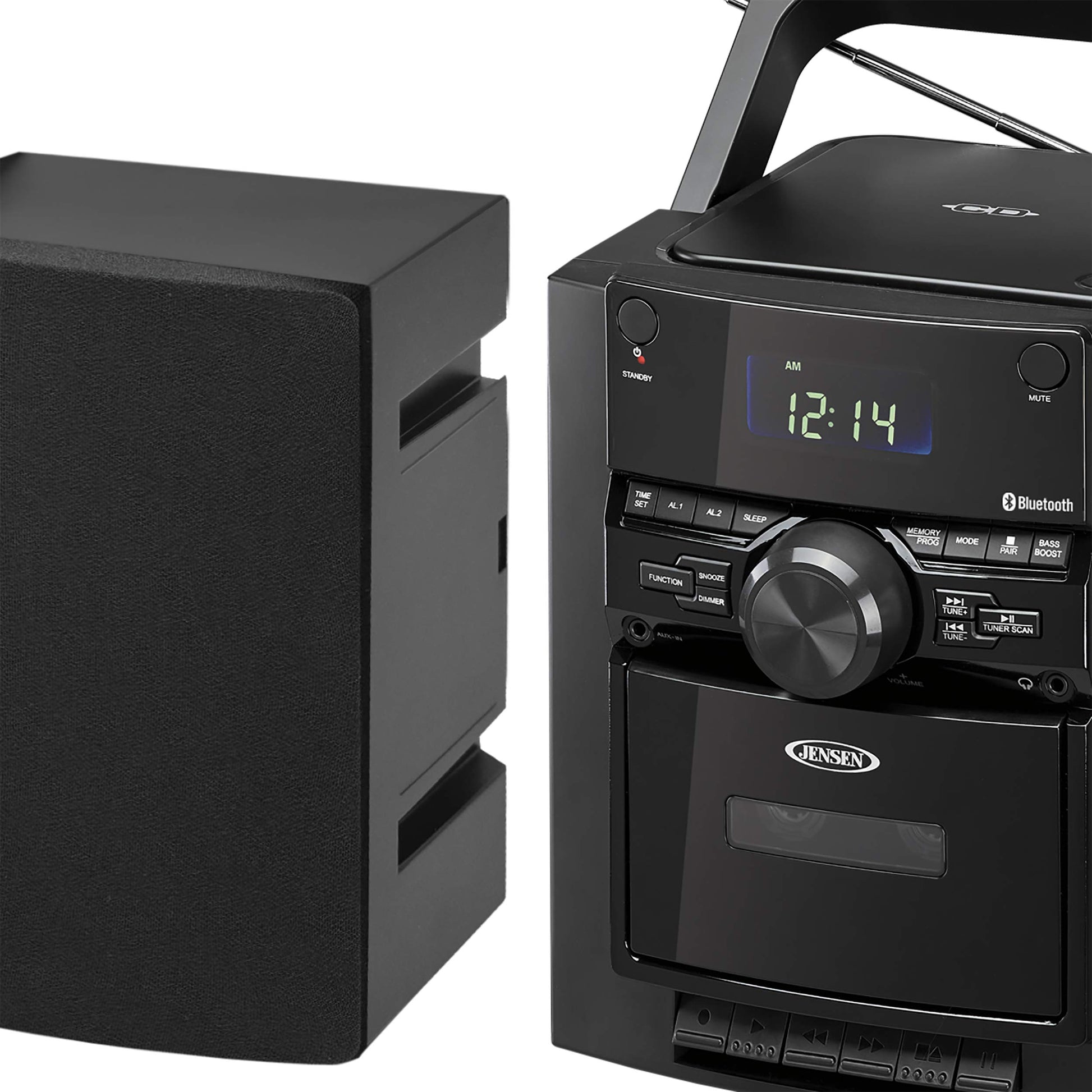 Jensen® - Sistema de música de CD estéreo portátil con Casete y Radio Digital Am/FM