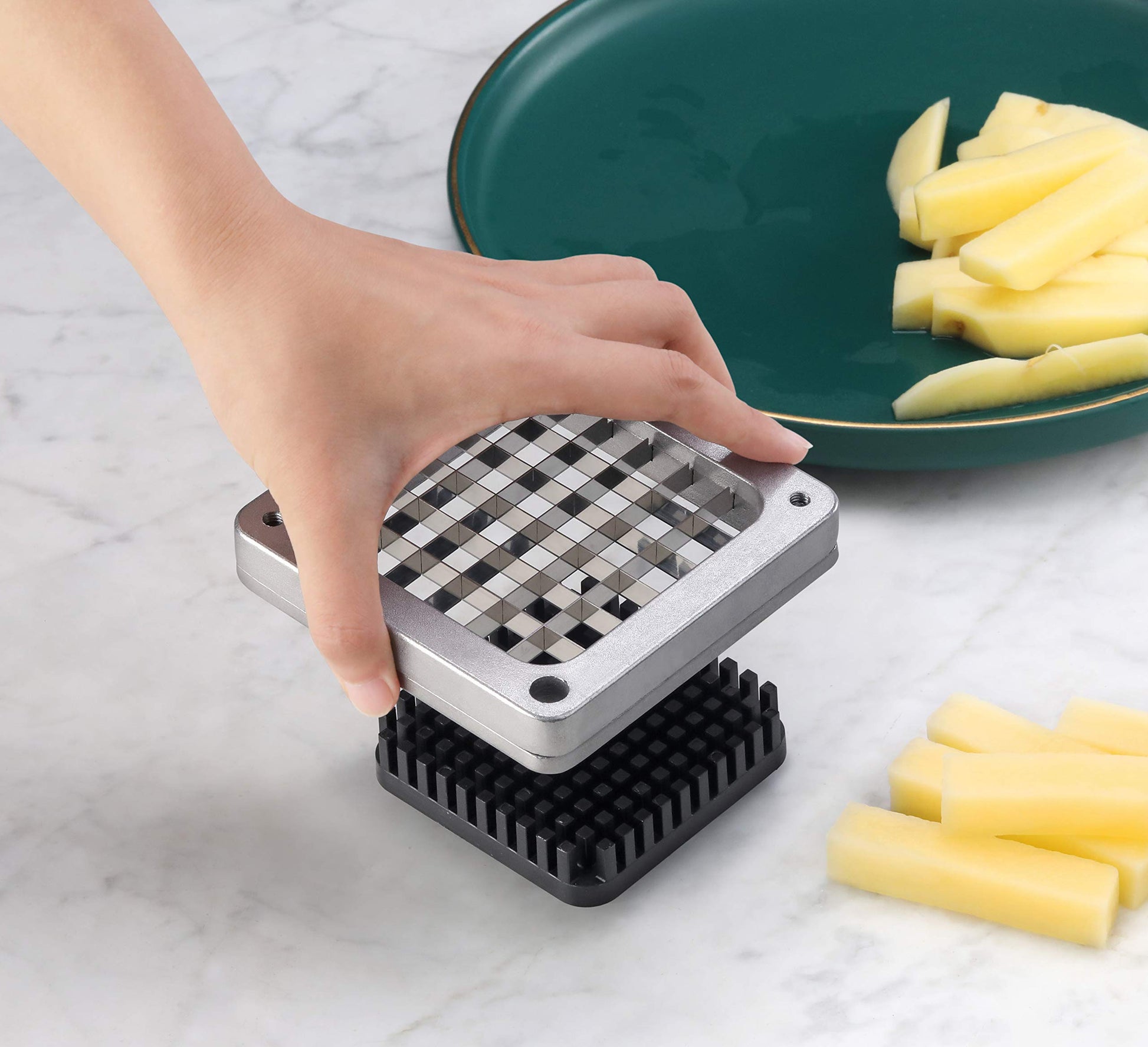 Cuchilla de Repuesto New Star Foodservice Plateada compatible con Cortador de Freír Francés NSF Montado en la Pared