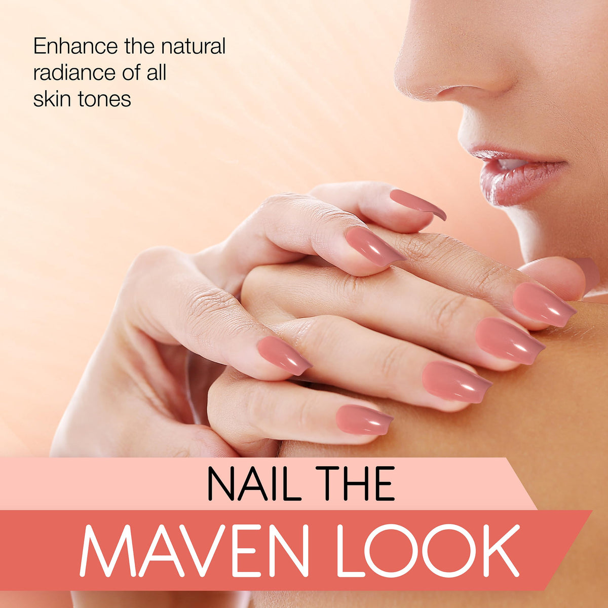 Ardell Uñas Postizas Nail Addict Naked Maven. Forma rectangular Mediano 1 Unidad (Paquete De 1)