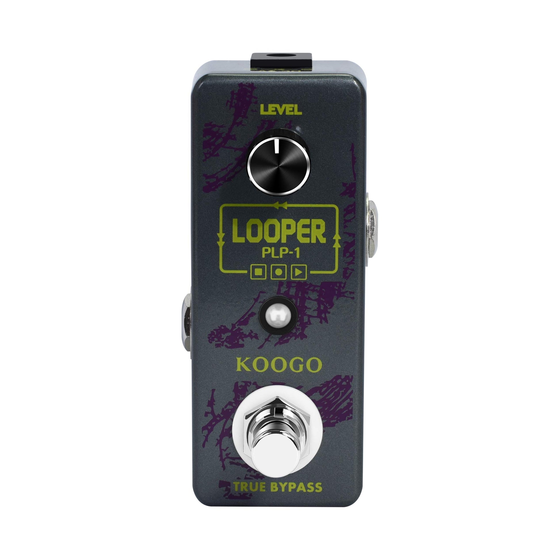Koogo Looper Guitar Pedal Unlimited Overdubs 10 Minutes of Looping With USB to Import and Export Loop