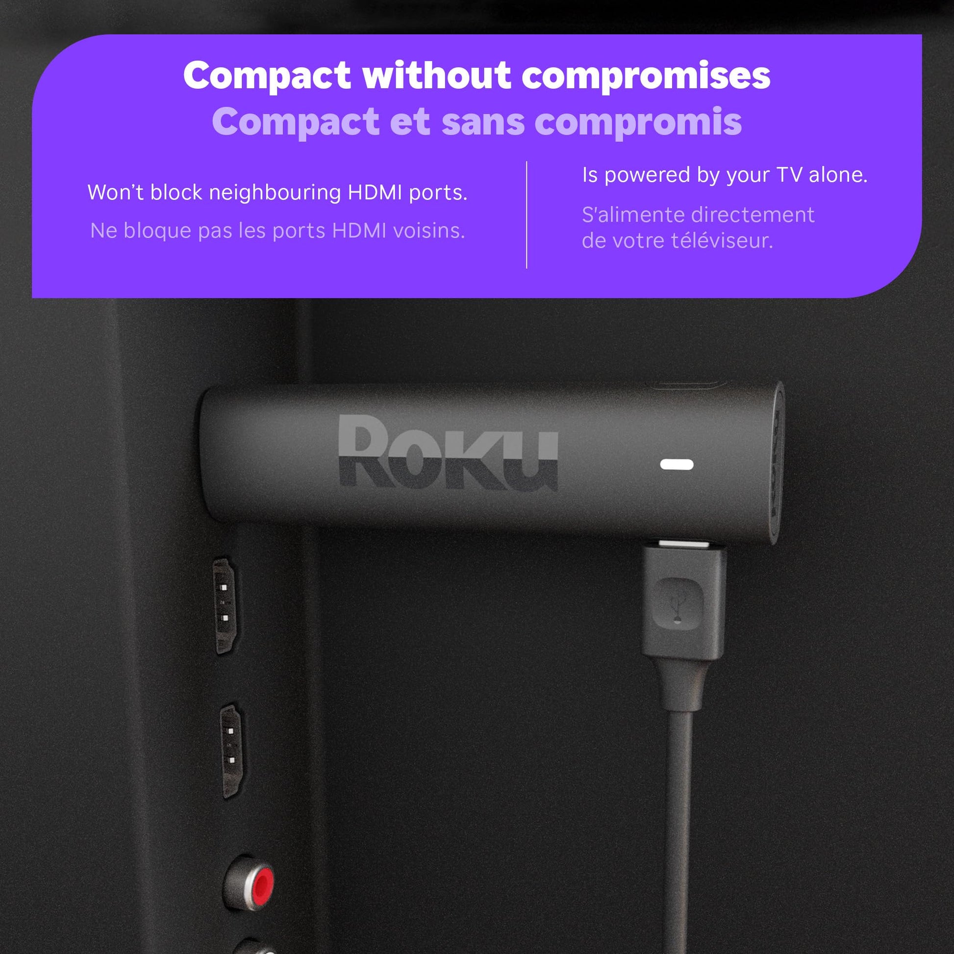 Roku Streaming Stick 4K | Dispositivo de transmisión 4K/HDR/Dolby Vision con control remoto de voz con controles de TV y Wi-Fi de largo alcance (reacondicionado)