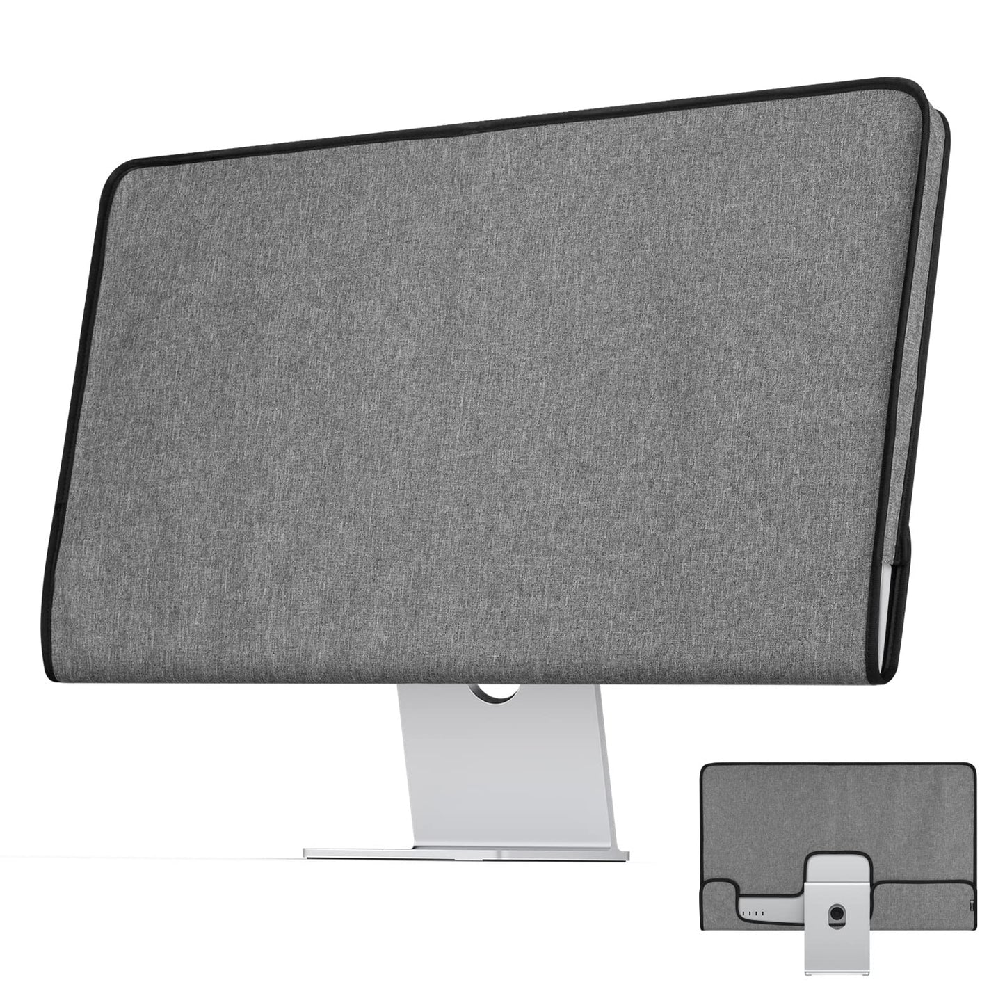 CaSZLUTION - Funda para monitor compatible con visualización Apple Studio de 27 pulgadas, funda protectora para monitor de polvo, color gris