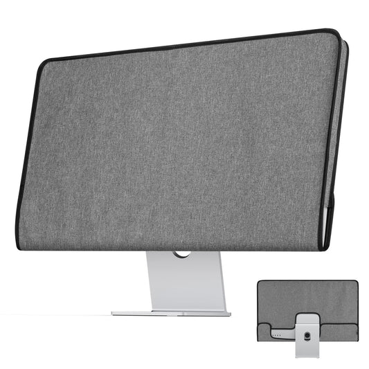 CaSZLUTION - Funda para monitor compatible con visualización Apple Studio de 27 pulgadas, funda protectora para monitor de polvo, color gris