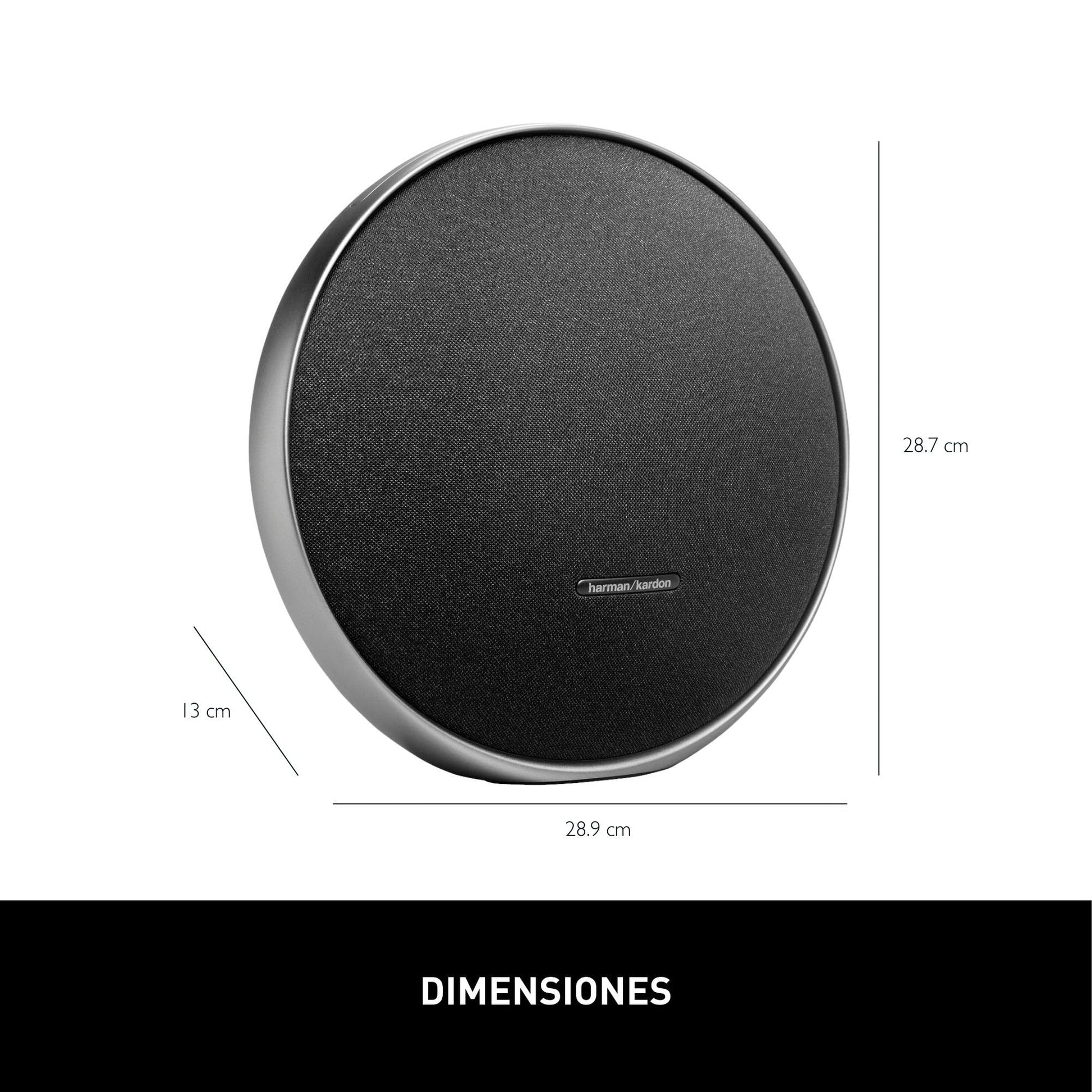 Harman Kardon Onyx Studio 9 Bocina Portátil Bluetooth, Tecnología Constant Sound Field, Reproducción 8 Horas, Calibración Automática - Negro