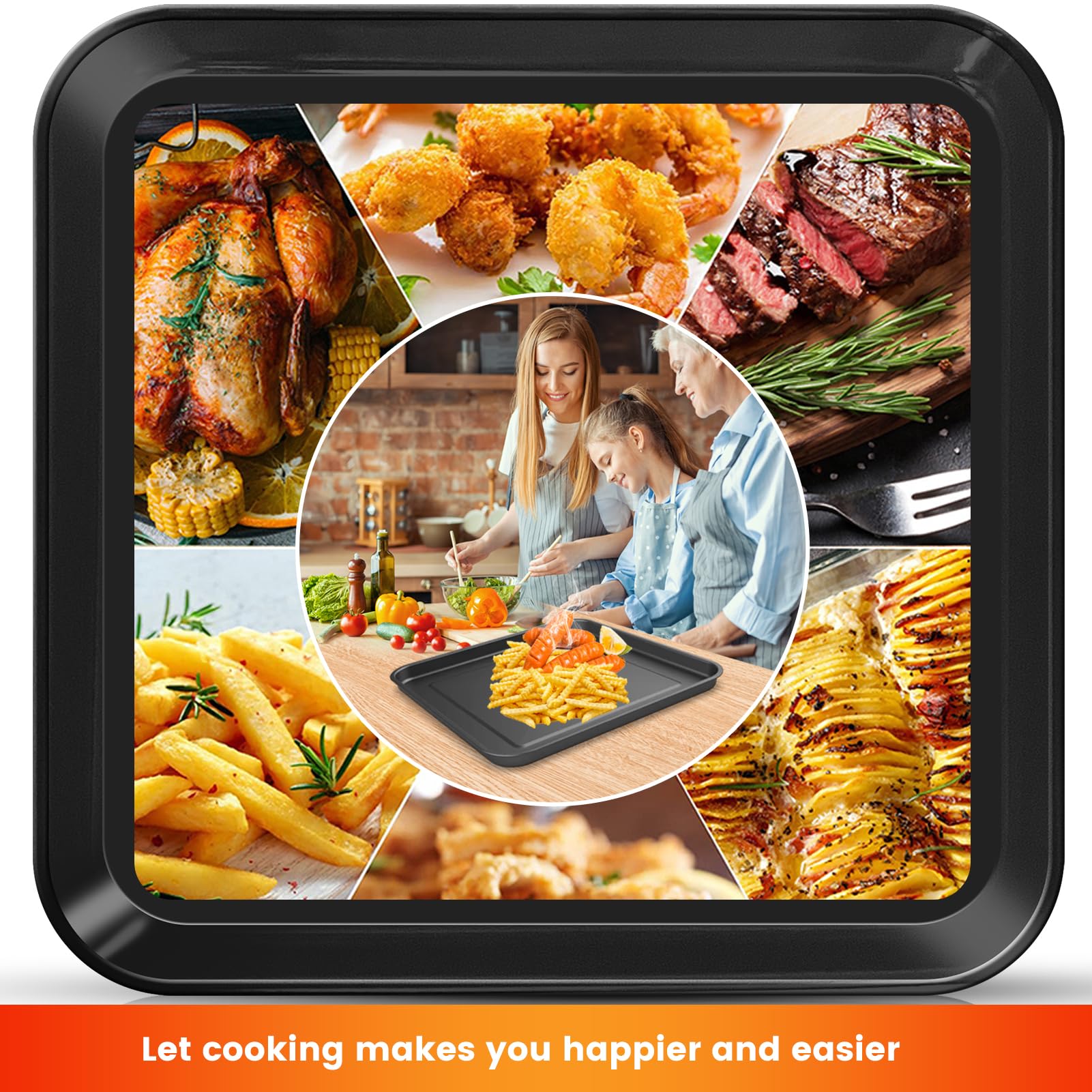 Bandeja para Hornear de Esmalte Breville Blanca para Horno Tostador Compacto Compatible con Mini Smart