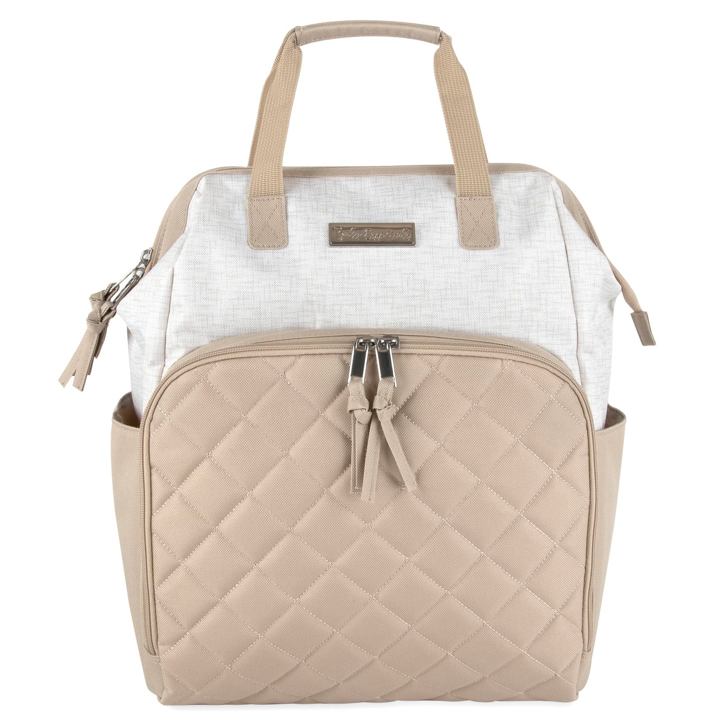 Baby Essentials - Mochila de pañales con marco principal súper enfriadora con cambiador, correas para carriola, compartimento aislado para botellas