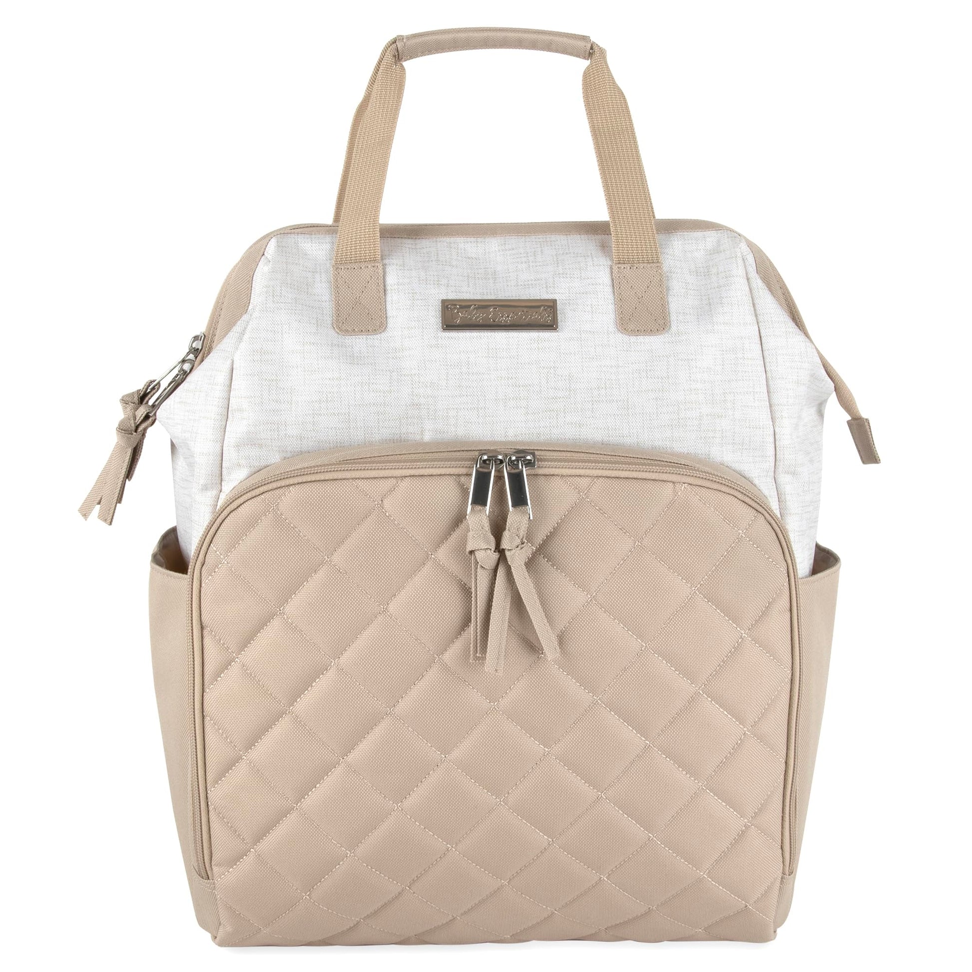Baby Essentials - Mochila de pañales con marco principal súper enfriadora con cambiador, correas para carriola, compartimento aislado para botellas
