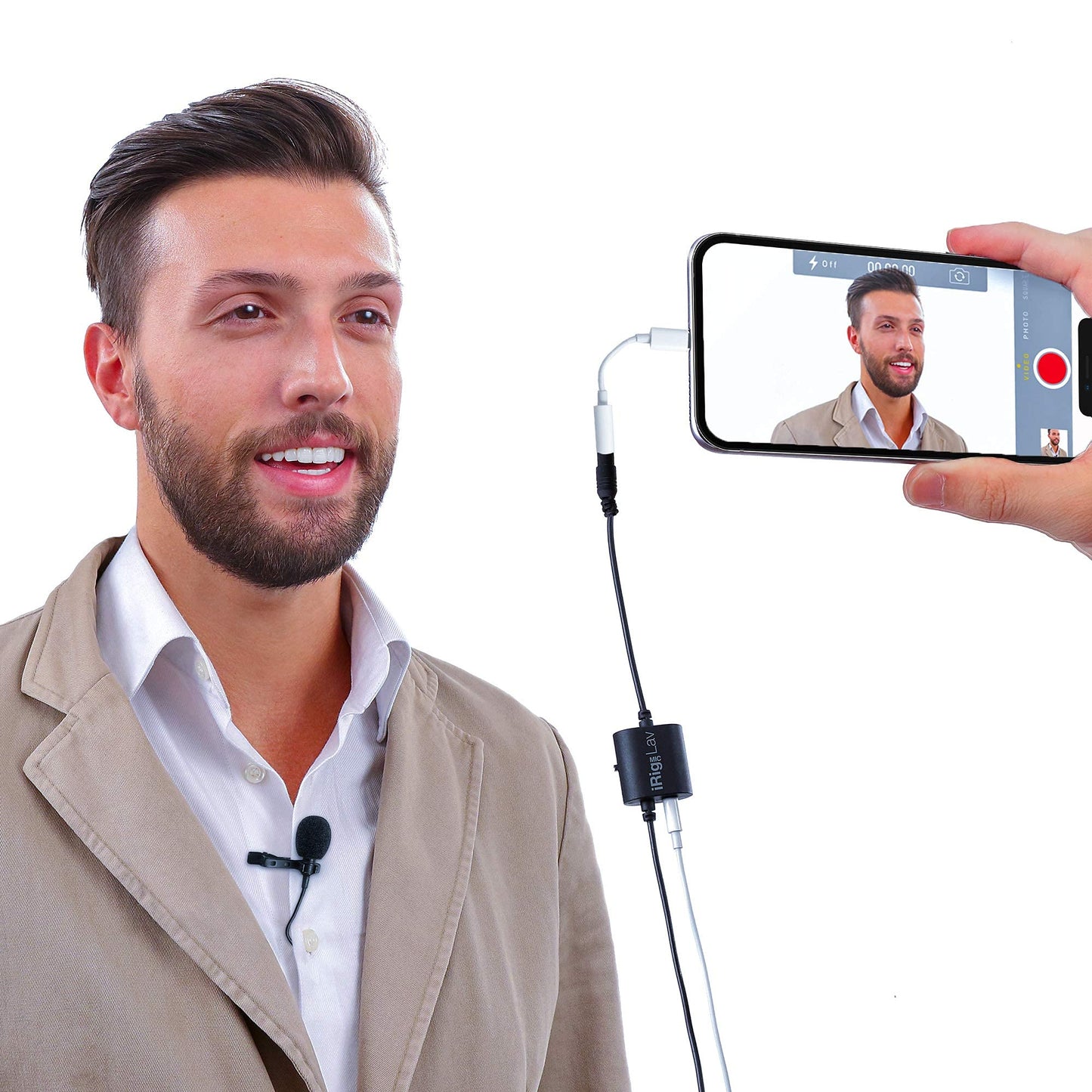 IK Multimedia IP-IRIG-MICLAV-IN Vocal Condenser Microphone