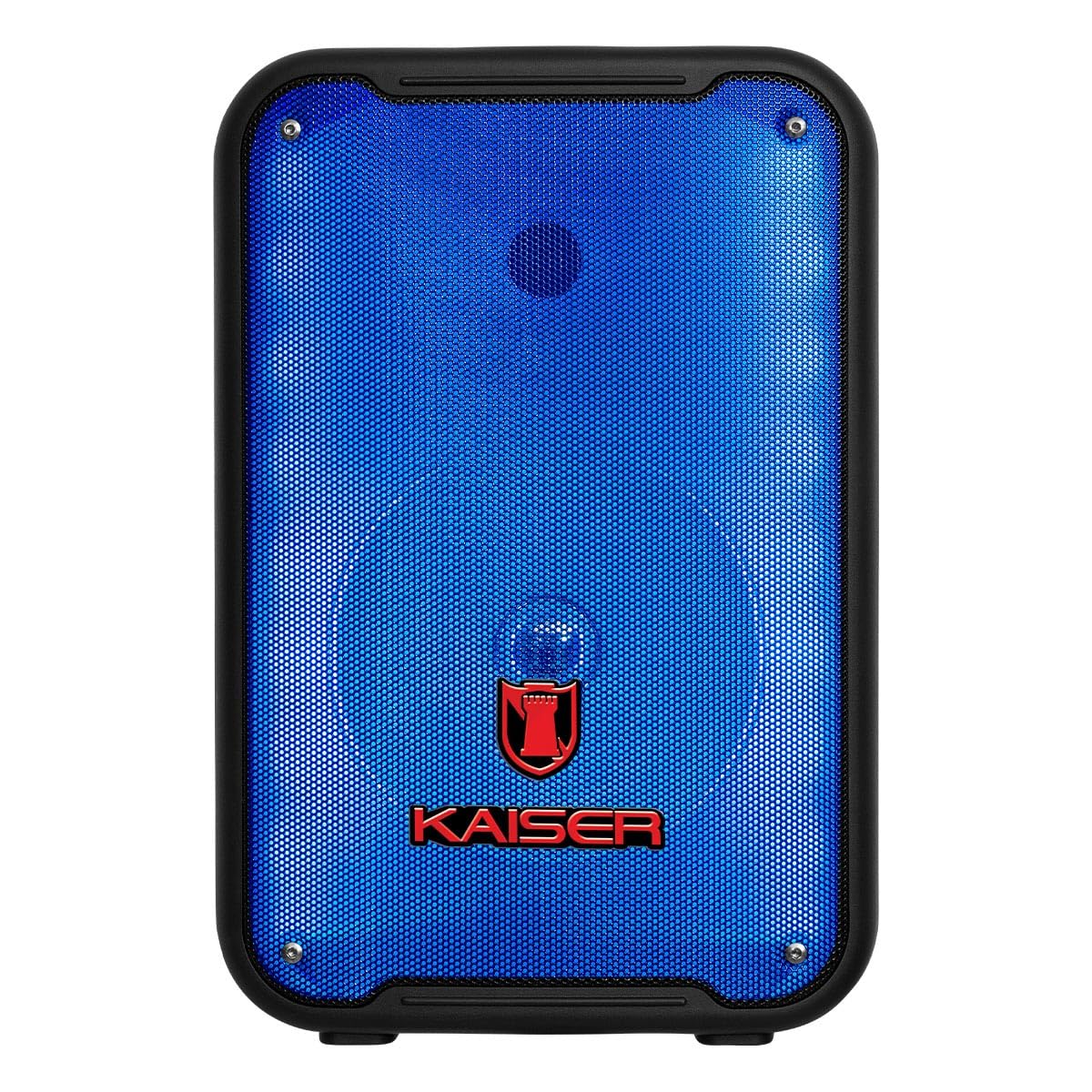Kaiser Bocina Bluetooth 8 de Pulgadas Recargable con micrófono, Potencia de 6200w Pmpo 10W RMS con tecnología KSR-Link con Funciones Luz Flame KSW-7007