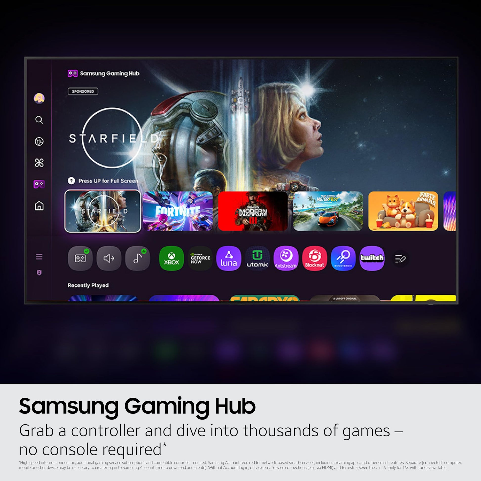 SAMSUNG Q8F QLED 4K Smart TV de 50 Pulgadas, Color Negro