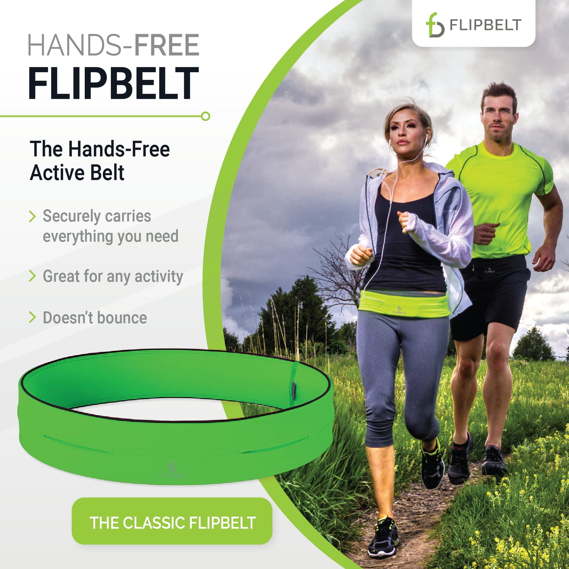 Cinturón de Ejercicio FlipBelt Level Terrain Amarillo neón extraTamaño pequeño