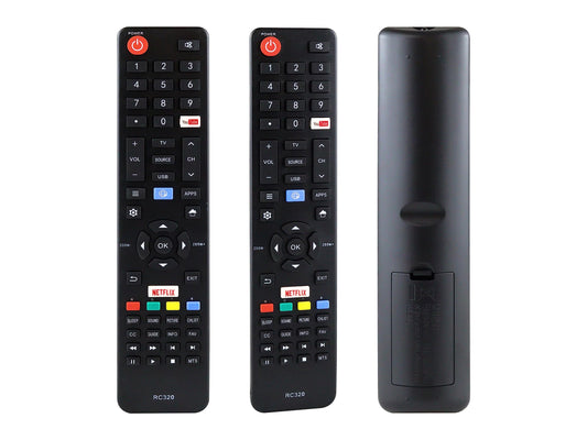 Control Remoto Compatible con Jvc Fanco Atvio Vios Speler Rc320 Smart TV Netflix