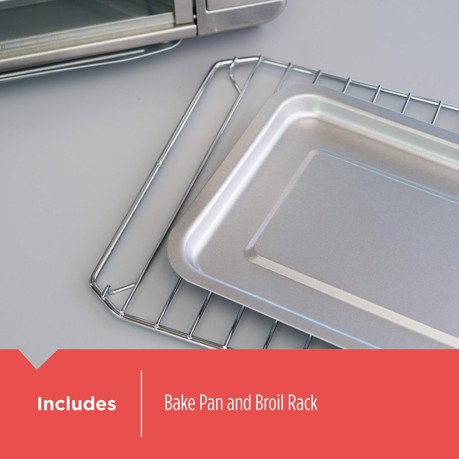 Black & Decker CTO6335S Stainless Steel Countertop Convection Oven, Silver