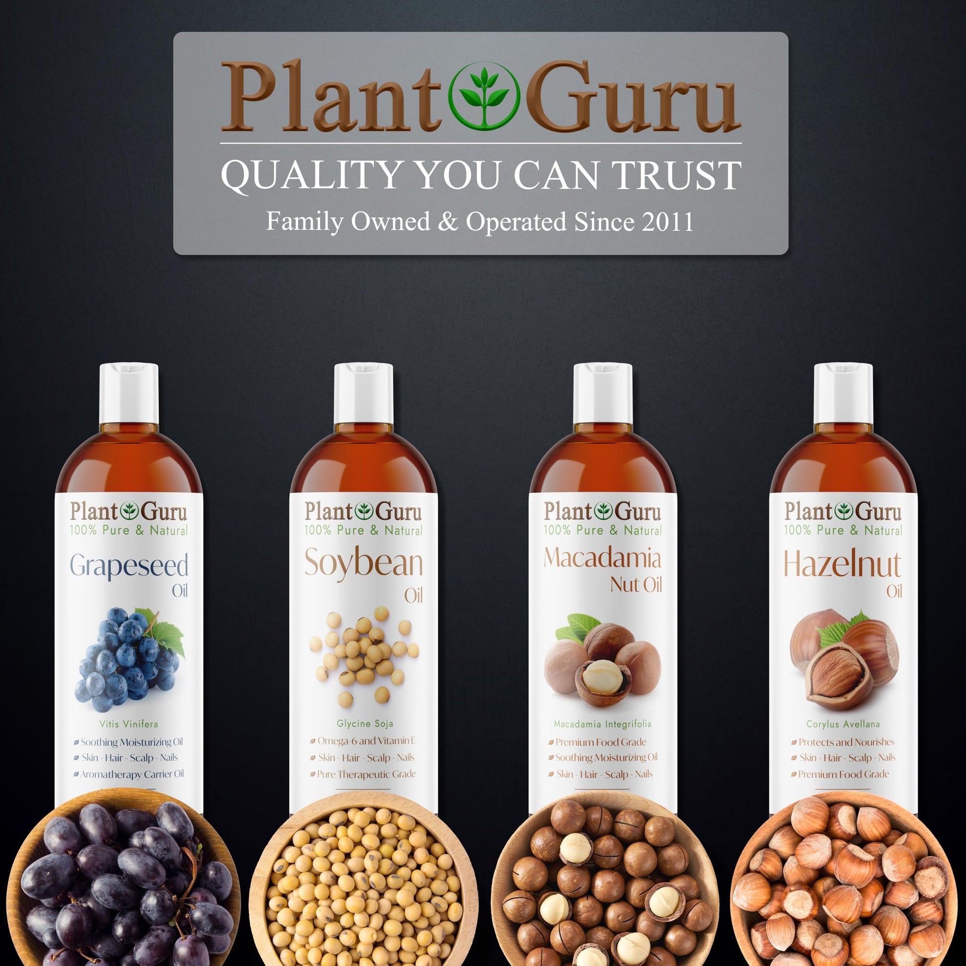 Macadamia Nut Oil 16 oz. Virgin, Unrefined Cold Pressed 100% Pure Natural - Skin, Body And Face. Great for Psoriasis & More!