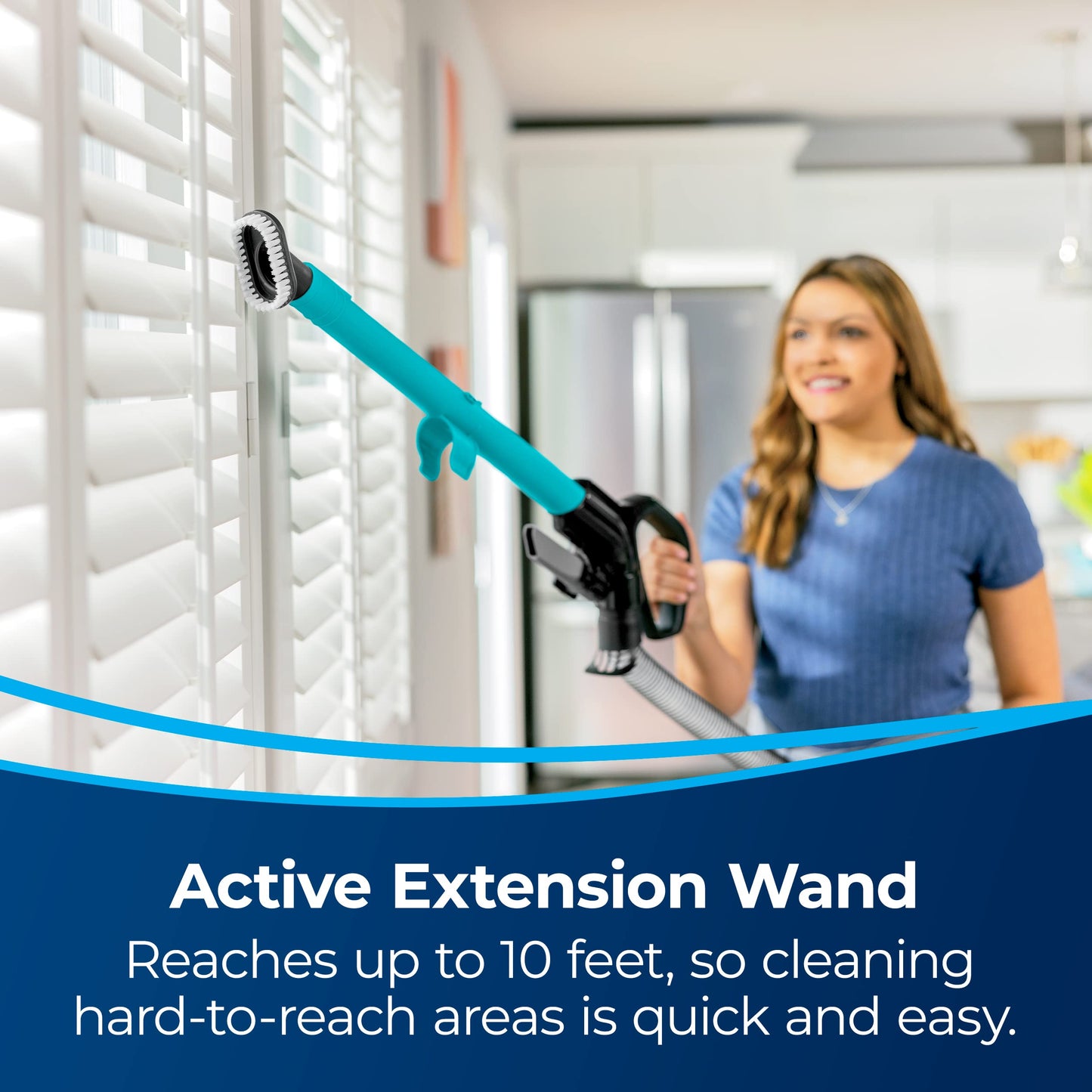 Bissell CleanView 3534 Aspiradora Vertical sin Bolsa con rebobinado automático de Cable y Varita Activa, 3534