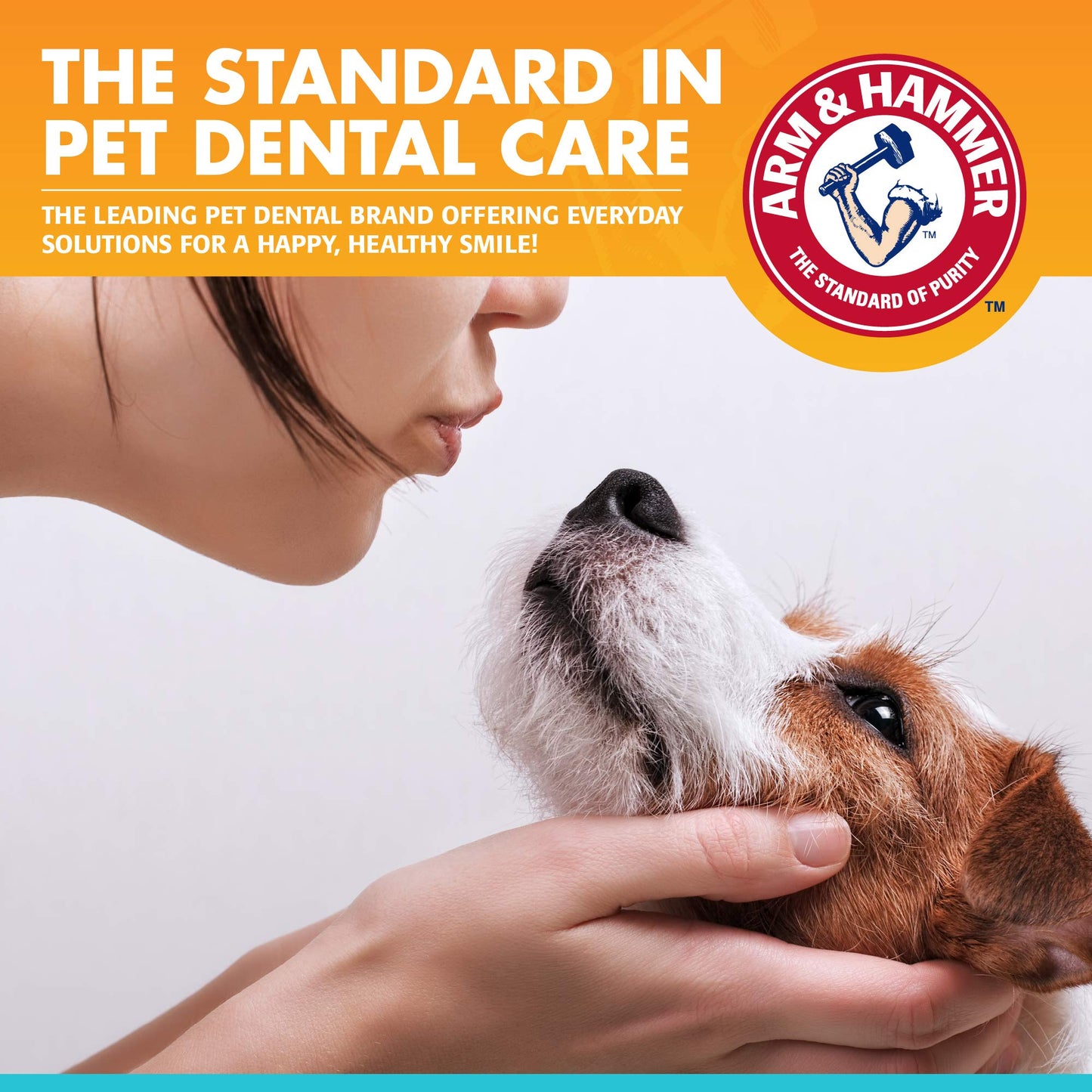 Arm and Hammer Advanced Care Fresh Breath and Whitening Toothpaste, Toothbrush and Finger Toothbrush Set for Dogs