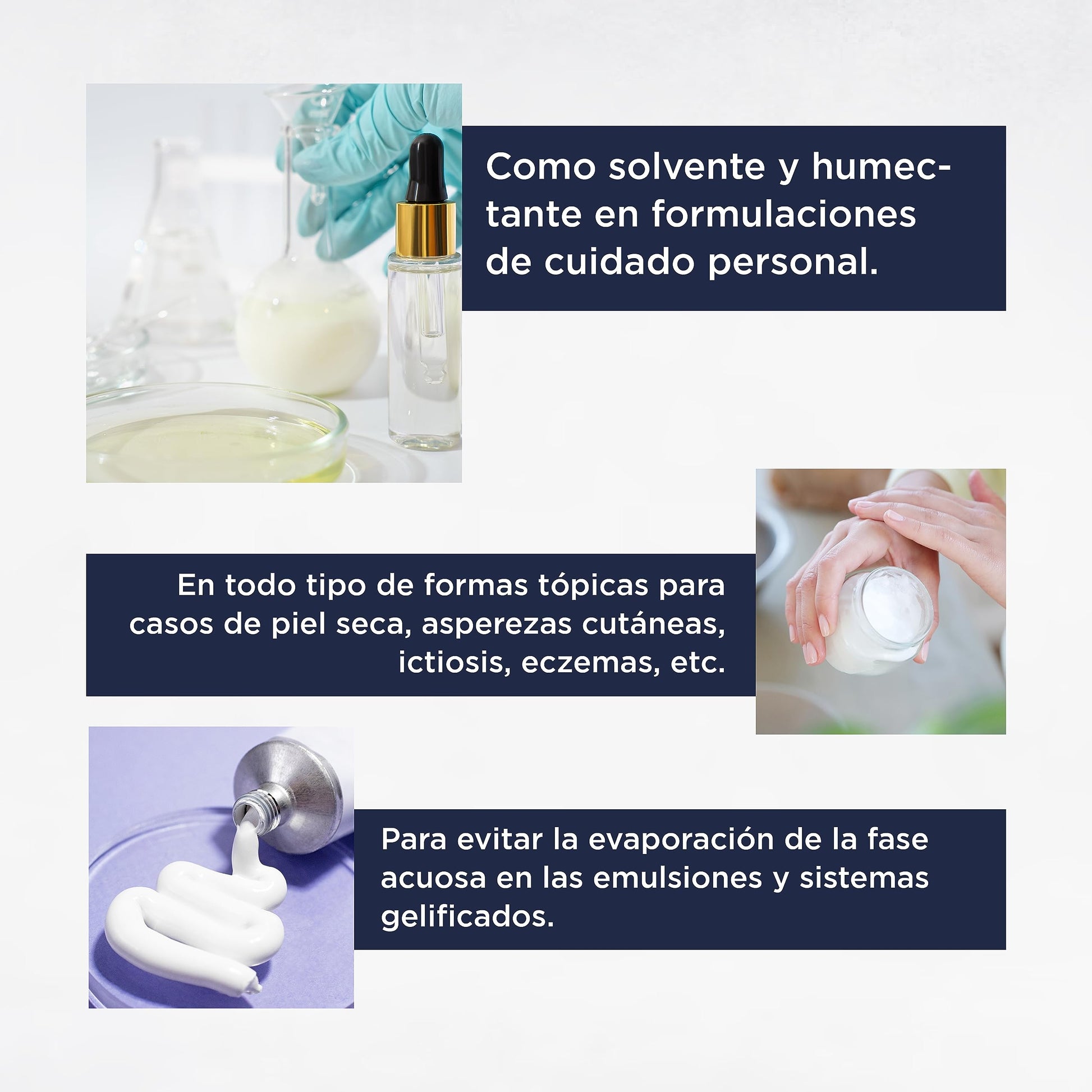 Hebbe | Glicerina Vegetal | Efecto Calmante | Para todo tipo de Piel | Uso Cosmético y Comestible | Refuerza la Hidratación | 1 kg