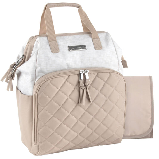 Mochila de Pañales Baby Essentials Azul con Cambiador y Compartimento Aislado para Biberones