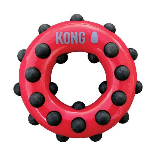 Kong Dotz Circle, color Rojo con Negro, Grande