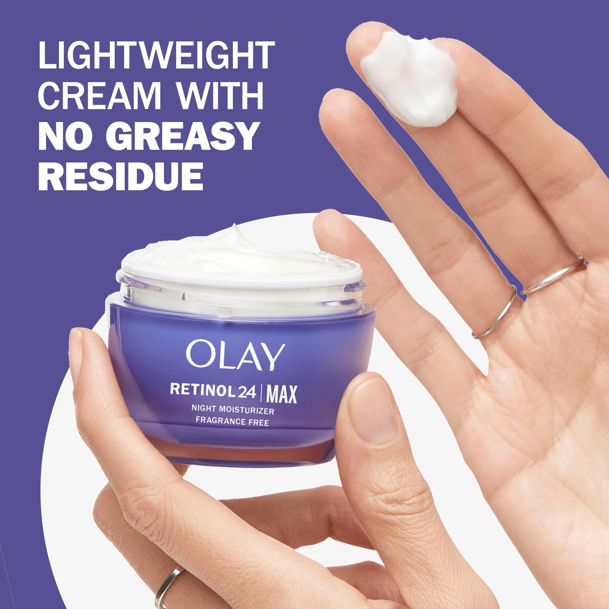 Olay Regenerist Retinol 24 Max Moisturizer, Retinol 24 Max Night Face Cream, 1.7 Oz + Whip Face Moisturizer Travel/Trial Size Gift Set