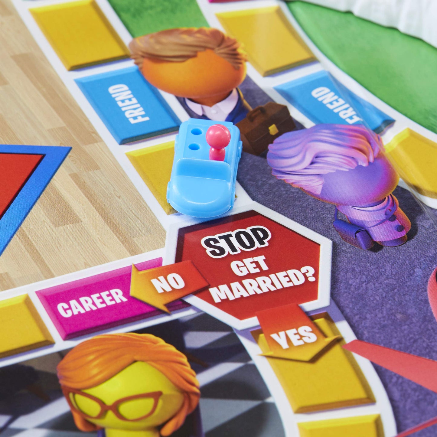 Hasbro Gaming The Game of Life, Juego de Mesa Familiar para 2 a 4 Jugadores, Juego de Interior para niños de 8 años en adelante, Clavijas Vienen en 6 Colores