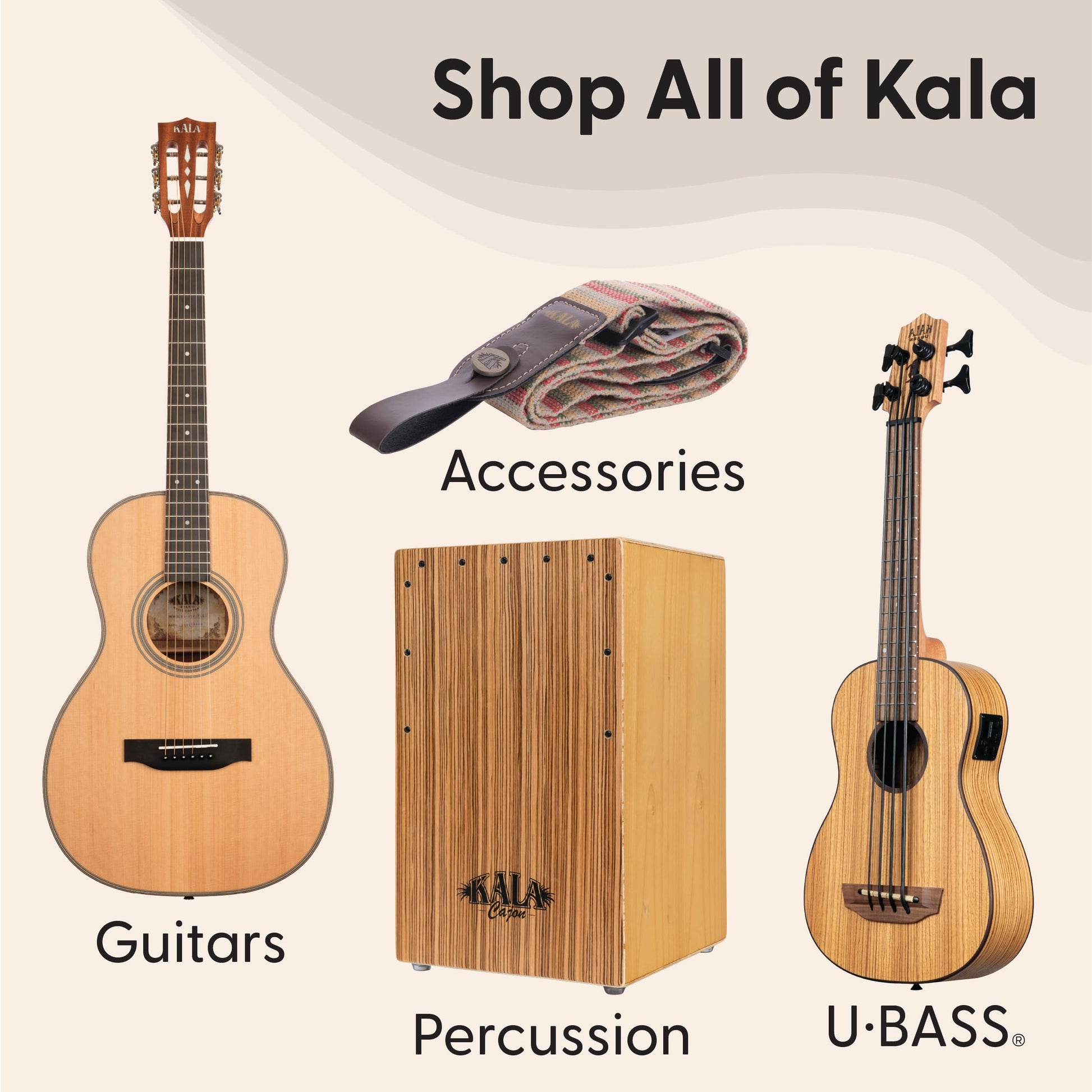 Kala Klipz - Afinador cromático recargable para guitarra, bajo, violín, ukelele, color blanco