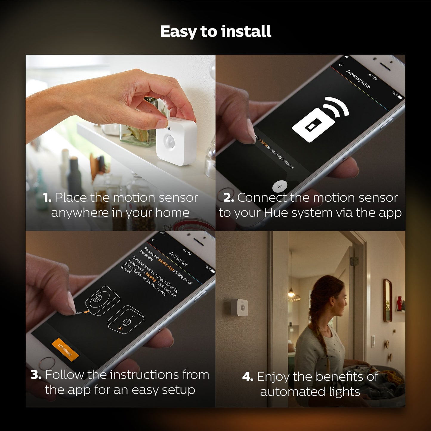 Sensor de Movimiento Inteligente Philips Hue Interior