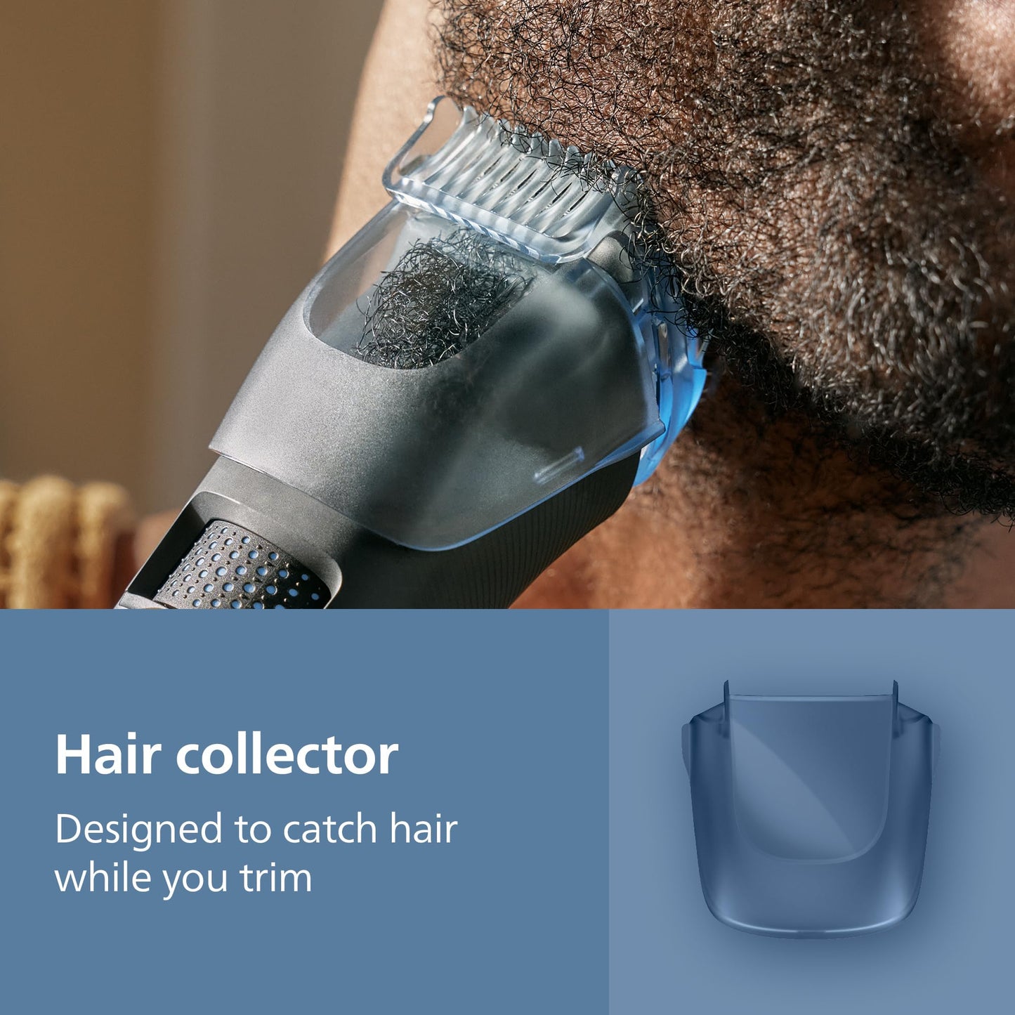 Norelco Philips Cortadora de Barba Serie 5000, 100% Impermeable, Esfera de Precisión con 40 Ajustes de Ajuste de Bloqueo, Cuchillas de Metal Autoafilables y Colector de Desorden de Barba, Bt5775/40, N