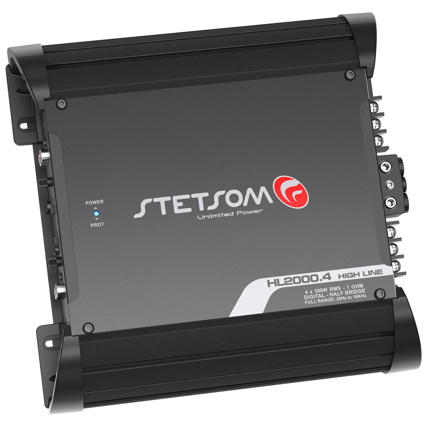 Amplificador de Audio Stetsom Multicanal 1 Ohmio 2000.4 2K Vatios RMS Calidad HD Estéreo
