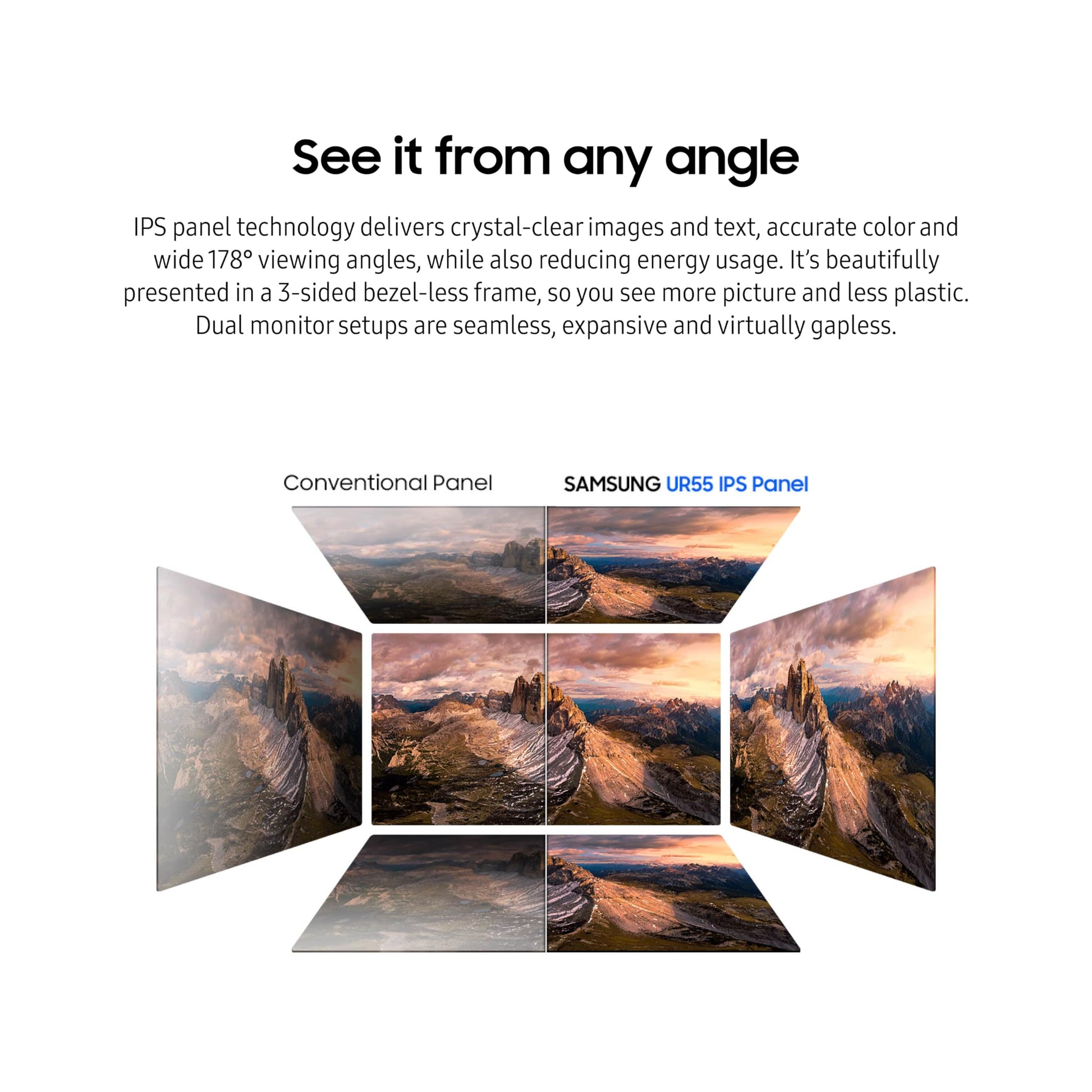SAMSUNG ViewFinity UR55 Series 4K UHD IPS Monitor de computadora HDR10, AMD FreeSync, HDMI 2.0 y DisplayPort 1.2, visualización sin Bisel, Cuidado de los Ojos, LU28R550UQNXZA, 2023