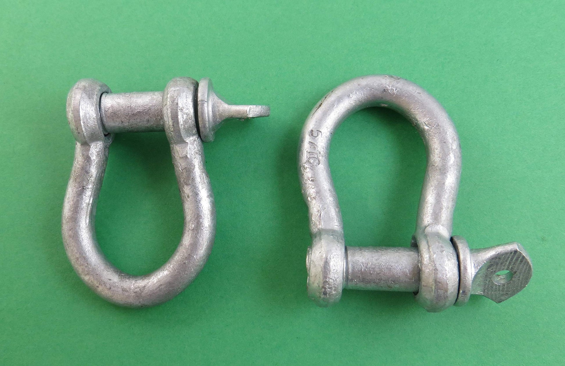 Molinete galvanizado US 1/4" x 4' ISO G4 Cadena de anclaje HDG con grilletes galvanizados