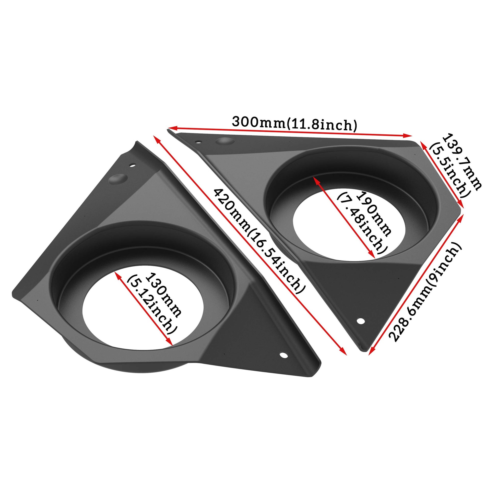 SAUTVS - Altavoces para puerta frontal de 6.5 pulgadas para RZR XP 1000 S 900 ACE 570 900 2014-2023, impermeable, a prueba de polvo, para puerta frontal de 6.5 pulgadas, paneles de accesorios (un par)