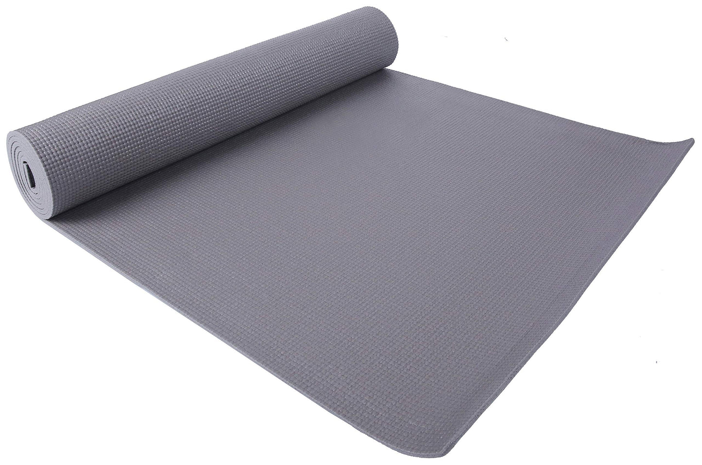 BalanceFrom BFGY-P1GY GoYoga, Tapete de Yoga Multiusos de Alta Densidad Antideslizante con Correa de Transporte, Gris, 1/4 pus