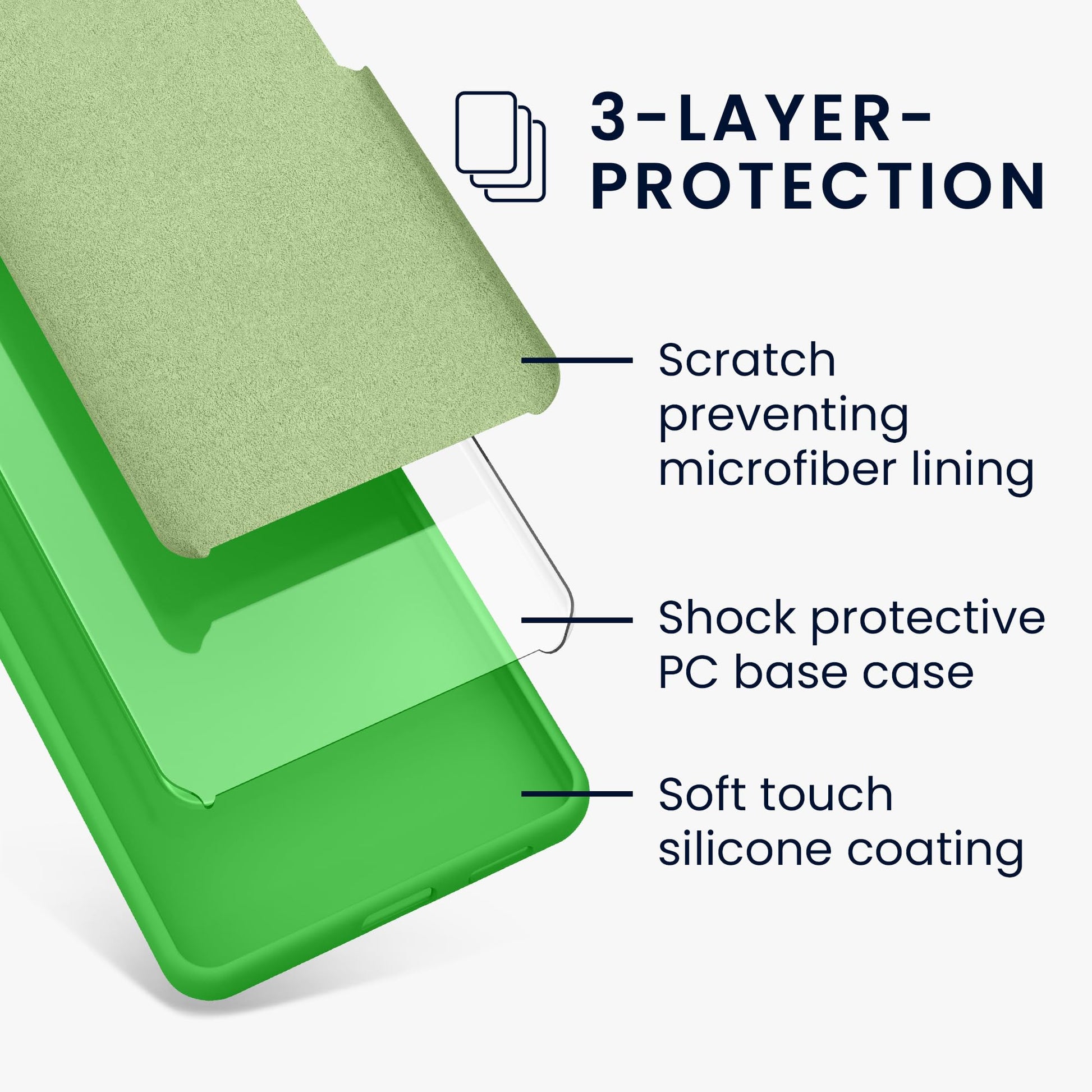 kwmobile Carcasa Compatible con Samsung Galaxy S23 FE Funda - Case TPU y Silicona antigolpes - Apto Carga inalámbrica - Verde Lima