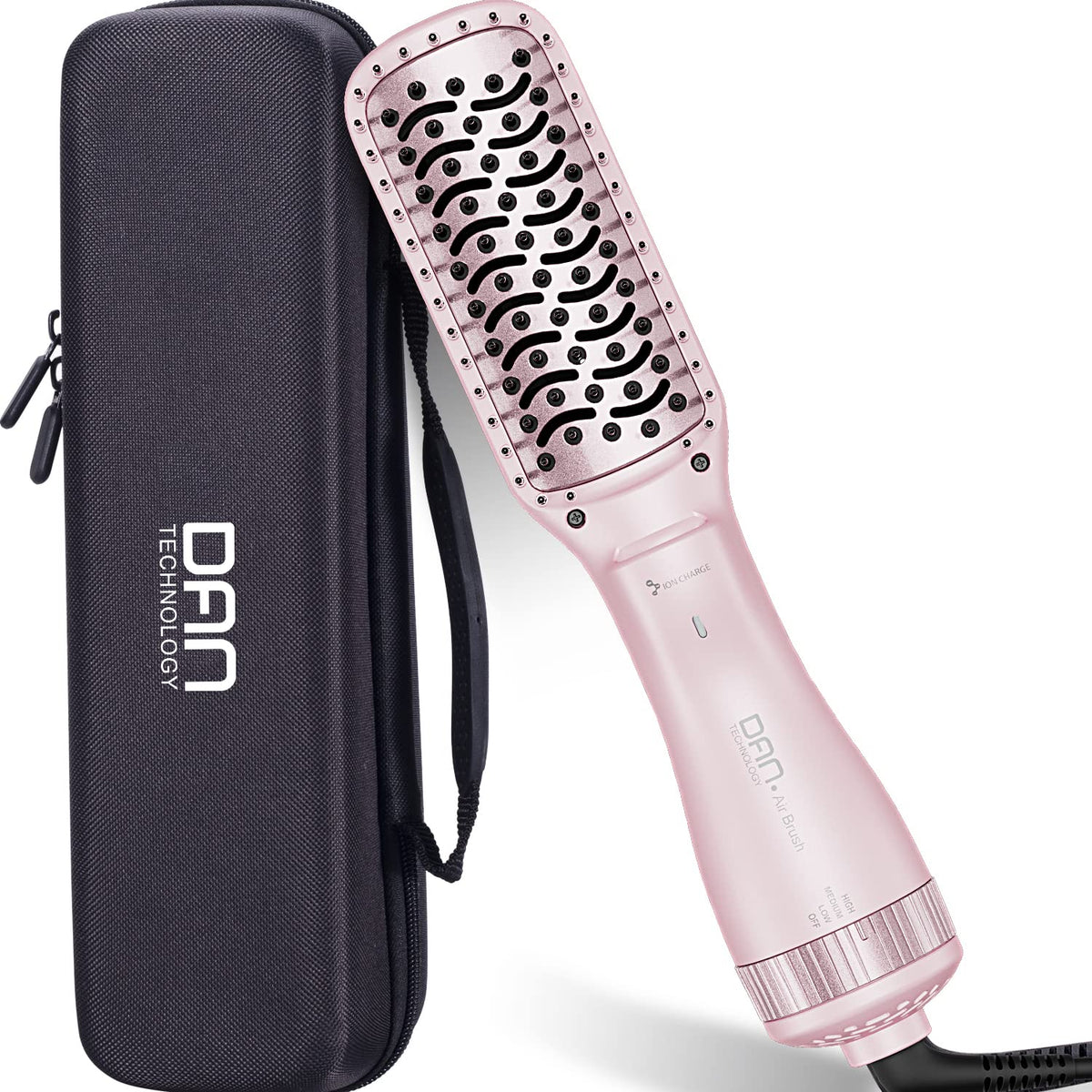 Secador de Pelo DAN Technology Rosa 3 en 1 para Cabello Dañado