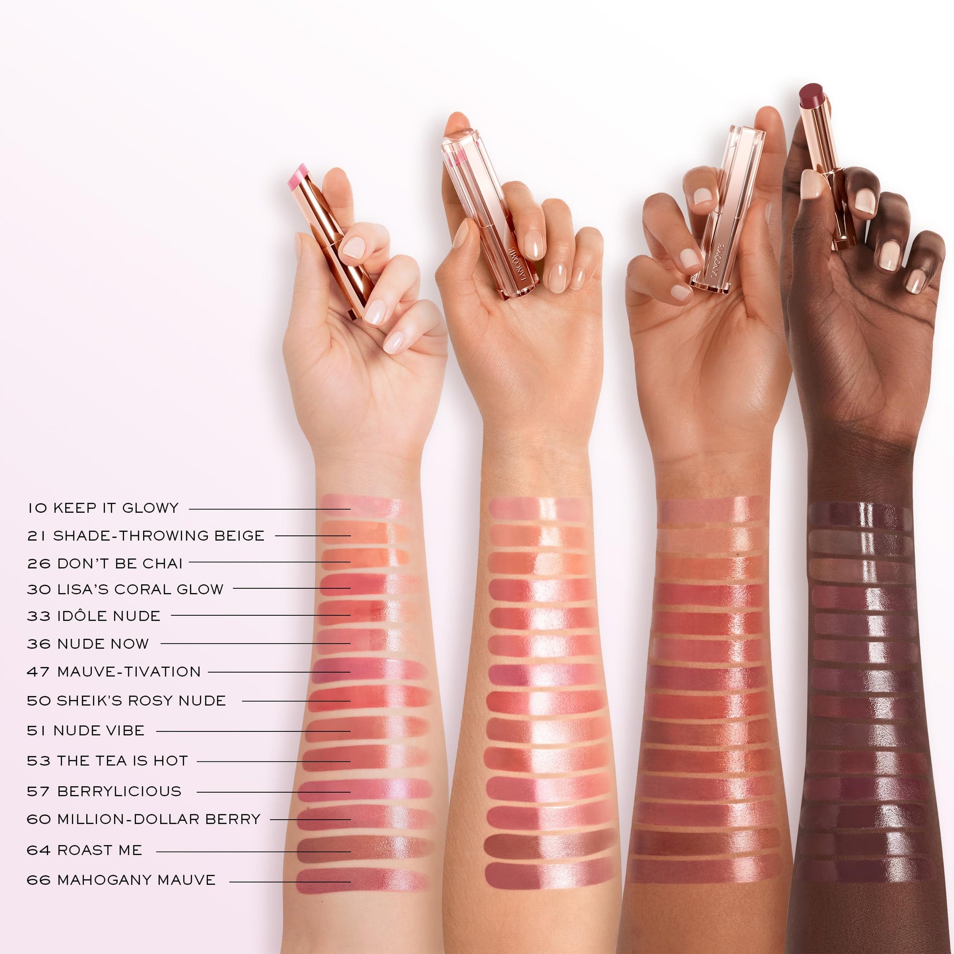 Lancôme Idôle Lip Butterglow, Bálsamo Labial con Color, Cuida, Hidrata e Ilumina con su Textura Ligera, Con 12% Escualano y Ceramidas, 21 Throwing Beige, 3 g