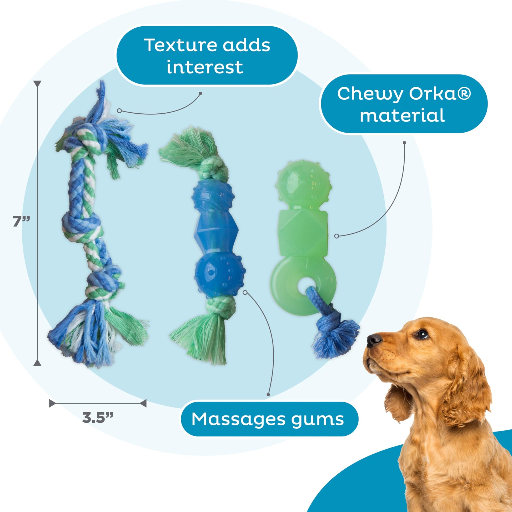 Juguete Masticable Petstages Mini Gran Tamaño para Perros Pequeños y Cachorros