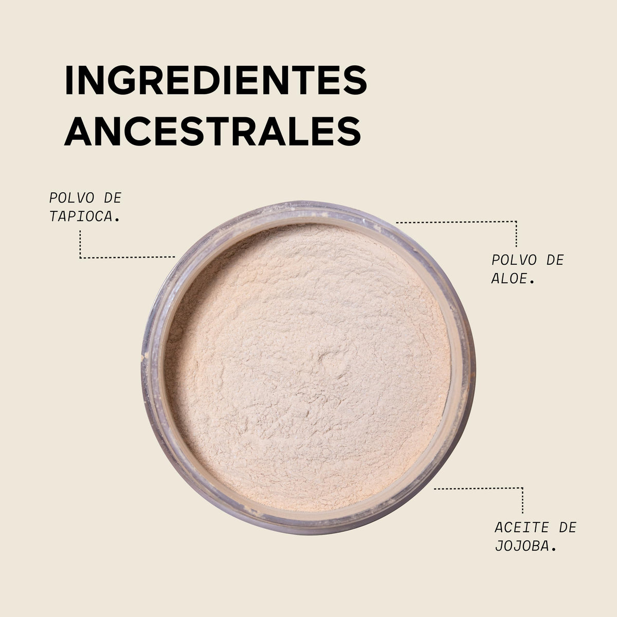 AHAL - Polvo Traslúcido con Aloe y Aceite de Frambuesa, para un Acabado Perfecto Controla Brillo y Acné - Polvo Compacto Hipoalergénico Sellador de Maquillaje con Ingredientes Naturales, 12g.