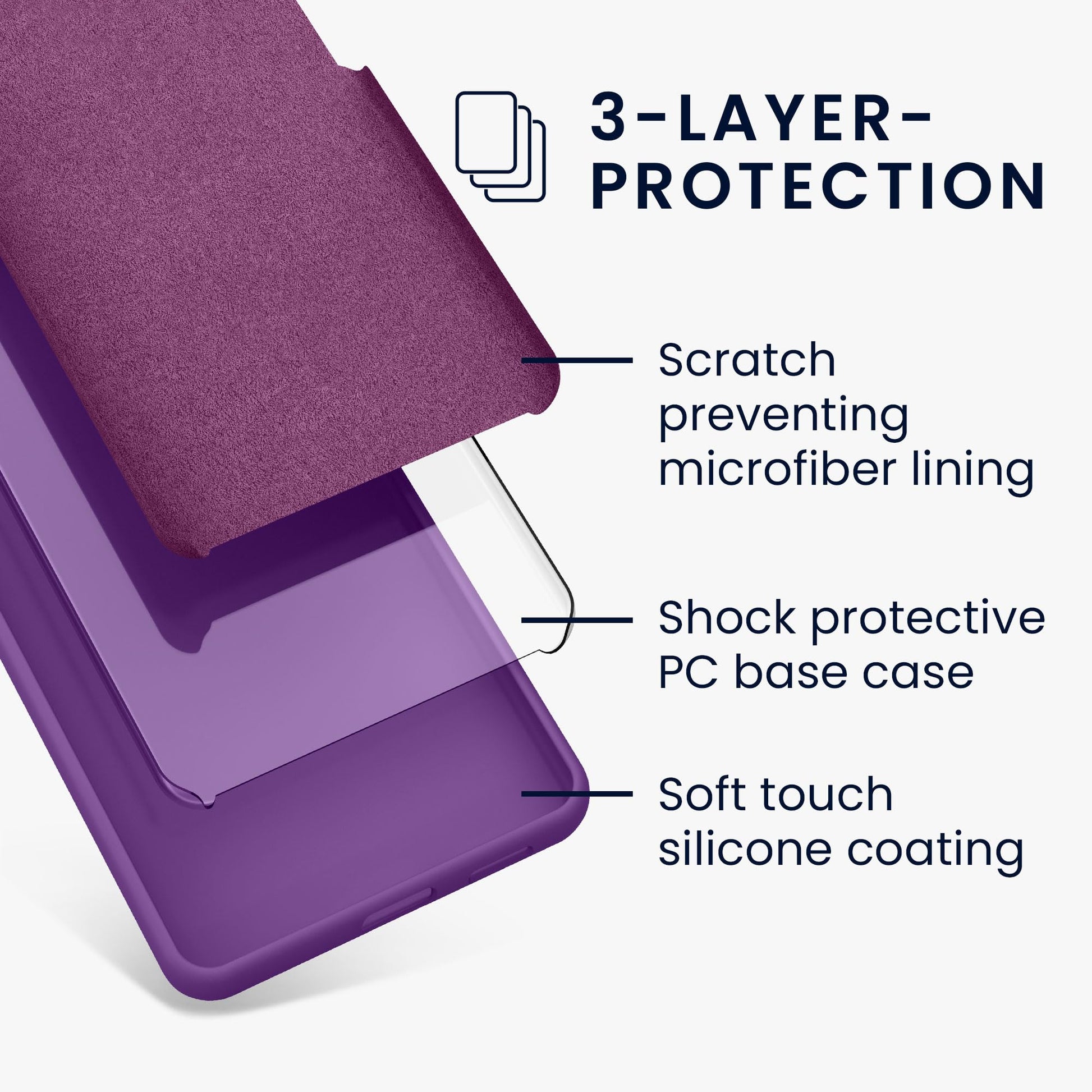 kwmobile Carcasa Compatible con Google Pixel 7a Funda - Case TPU y Silicona antigolpes - Apto Carga inalámbrica - Malva Claro